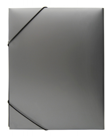 Папка на резинке Silwerhof Perlen 311918-77 A4 песок полипропилен 0.6мм серебристый металлик