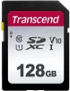 Флеш карта SDXC 128Gb Class10 Transcend TS128GSDC300S w/o adapter