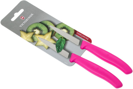 Набор ножей кухон. Victorinox Swiss Classic (6.7636.L115B) компл.:2шт розовый блистер