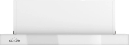 Вытяжка встраиваемая Elikor Интегра Glass 50Н-400-В2Д нержавеющая сталь/стекло белое управление: кнопочное (1 мотор)