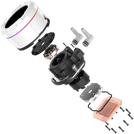 Система водяного охлаждения ID-Cooling SL360 Wh Soc-AM5/AM4/1151/1200/2066/1700 4-pin 14-30dB Al+Cu