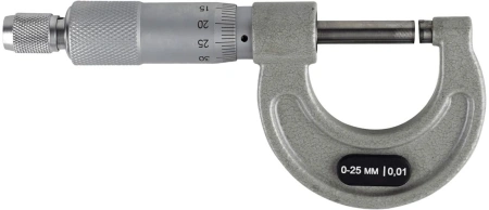 Микрометр RGK MРM-25 гладкий (МК) разм.шага 0.01мм серый (757003)