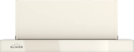 Вытяжка встраиваемая Elikor Интегра Glass 45Н-400-В2Д нержавеющая сталь/стекло бежевое управление: кулисные переключатели (1 мотор)