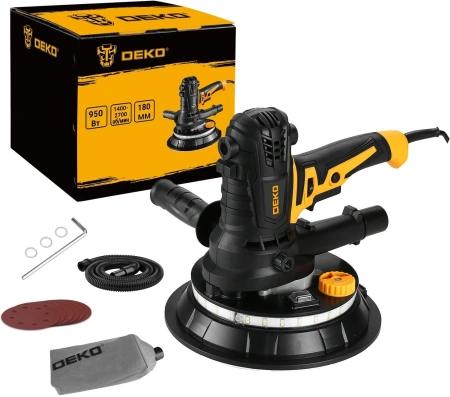 Эксцентриковая шлифмашина Deko DKWS950 950Вт D180мм (084-1056)