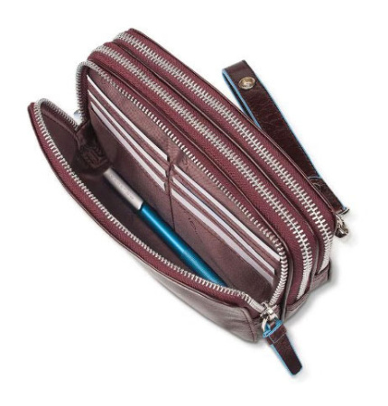 Клатч мужской Piquadro Blue Square AC2141B2/MO красное дерево натур.кожа