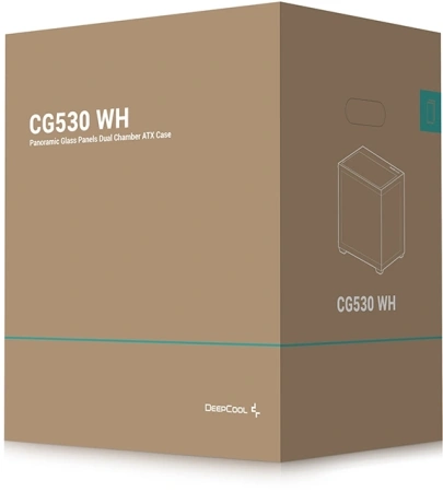 Корпус Deepcool CG530 WH белый без БП ATX 10x120mm 4x140mm 1xUSB2.0 2xUSB3.0 audio bott PSU