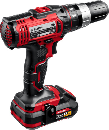 Дрель-шуруповерт Зубр ДШУ-185-22 аккум. патрон:быстрозажимной (кейс в комплекте)