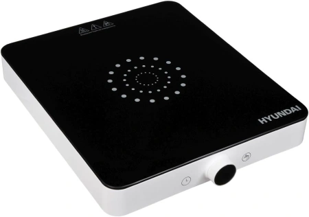 Плита Индукционная Hyundai HYC-0105 белый стеклокерамика (настольная)
