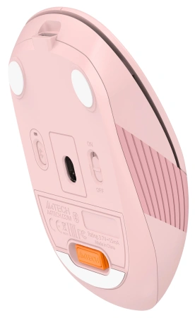 Мышь A4Tech Fstyler FB10C розовый оптическая (2400dpi) беспроводная BT/Radio USB (4but)