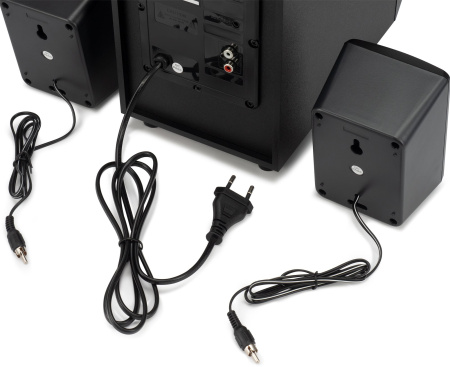 Микросистема Hyundai H-MS1404 черный 30Вт FM USB BT SD