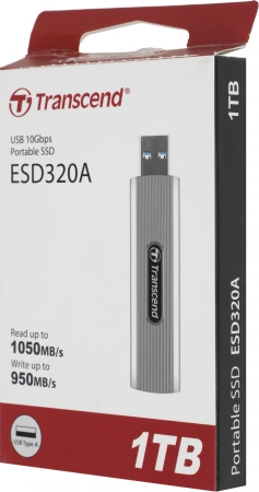 Накопитель SSD Transcend USB 3.1 1TB TS1TESD320A ESD320A 1.8" серый