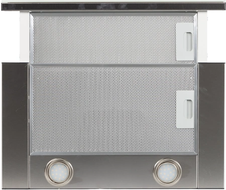 Вытяжка встраиваемая Elikor Интегра Glass 50Н-400-В2Д нержавеющая сталь/стекло бежевое управление: кнопочное (1 мотор)