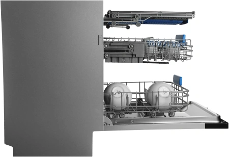 Посудомоечная машина встраив. Hyundai HBD 665 2100Вт полноразмерная нержавеющая сталь инвертер