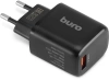 Сетевое зар./устр. Buro BUWG1 18W 3A (QC) USB-A универсальное черный (BUWG18P100BK)