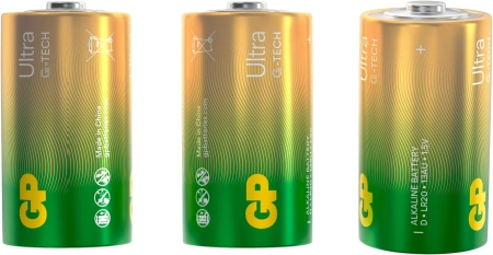 Батарея GP Ultra Alkaline 13AUA21-2CRSBC2 D (2шт) блистер