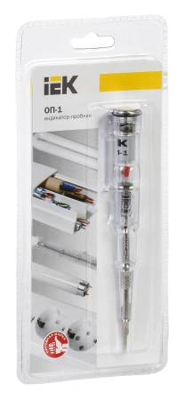 Отвертка IEK пробник ОП-1 плоская диэлектр.покр. (TPR10)