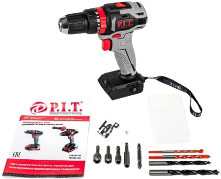 Дрель-шуруповерт P.I.T. PSB20H-10B аккум. патрон:быстрозажимной
