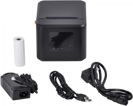 Термопринтер Mertech Q80 (1022) 203dpi 230мм/с/USB/Eth для печ.чеков. черный