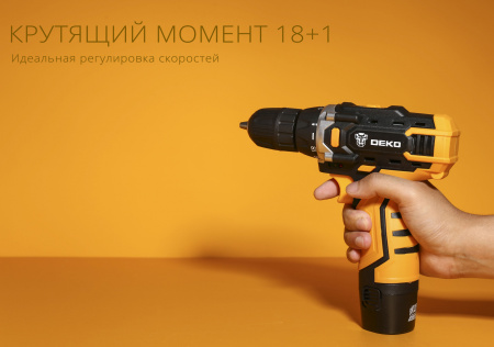 Дрель-шуруповерт Deko DKCD12FU-Li аккум. патрон:быстрозажимной (063-4100)
