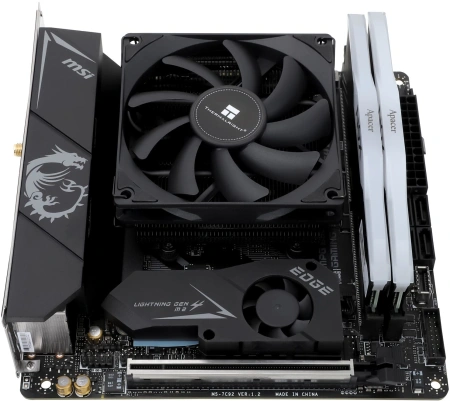 Устройство охлаждения(кулер) Thermalright AXP-90 X36 Black Soc-AM5/AM4/1200/1700/1851 4-pin 22.4dB Al+Cu Ret (AXP-90-X36-BLACK)