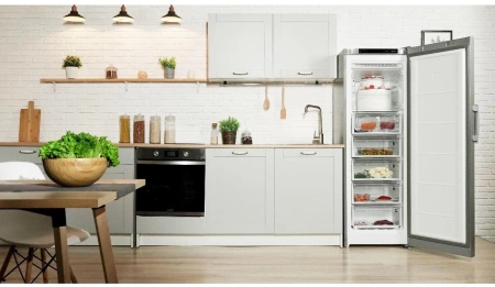 Морозильная камера Indesit DFZ 5175 G серебристый