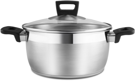 Кастрюля Polaris Rialto 24C 5.4л. d=24см (с крышкой) стальной (015153)