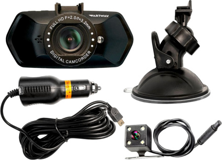 Видеорегистратор Artway AV-525 черный 1.3Mpix 1080x1920 1080p 120гр.