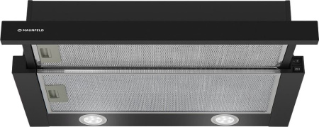 Вытяжка встраиваемая Maunfeld VS Light 50 черный управление: кулисные переключатели (1 мотор)