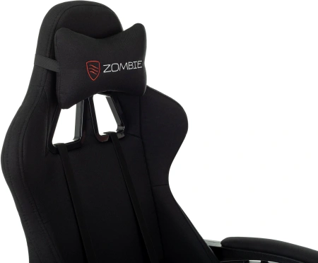 Кресло игровое Zombie Weaver черный с подголов. крестов. пластик подст.для ног пластик черный