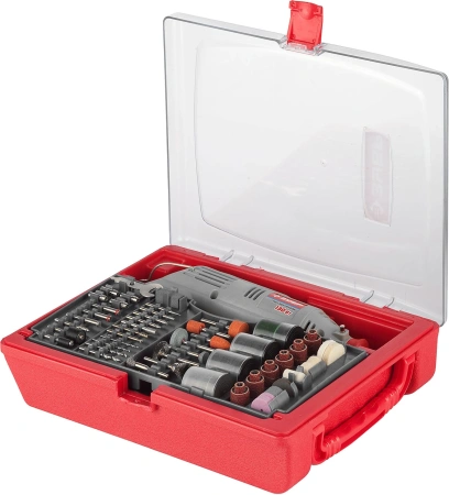 Гравер Зубр ЗГ-130ЭК H176 130Вт насадок:169 кейс