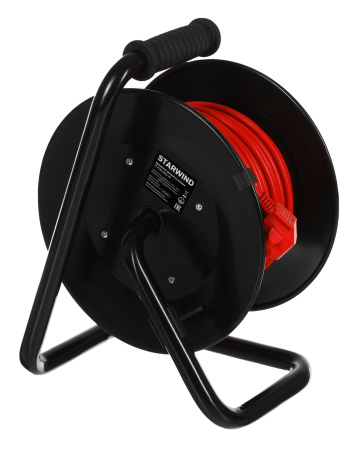 Удлинитель силовой Starwind ST-PSR4.20/G-20 3x1.5кв.мм 4розет. 20м ПВС 20A катушка оранжевый