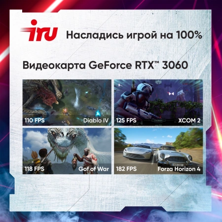 Ноутбук IRU Калибр 15ALC i5 12500H/32Gb/SSD512Gb/RTX 3060 6Gb/15.6"/IPS/FHD/DOS/black/3465mAh