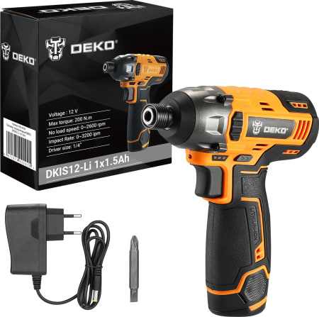 Гайковерт Deko DKIS12-L аккум. патрон:шестигр.1/4" (063-4105)