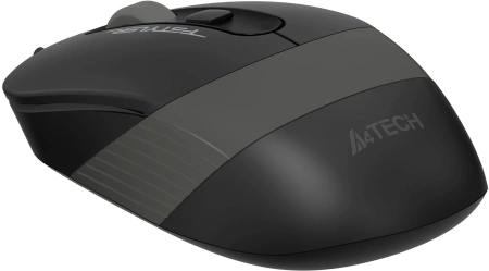 Мышь A4Tech Fstyler FM10ST серый/черный оптическая 1600dpi silent USB для ноутбука 3but (FM10ST GREY)