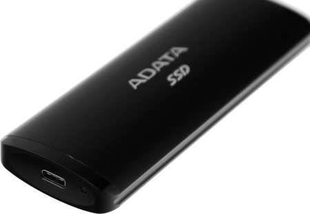 Накопитель SSD A-Data USB-C 512Gb ASE760-512GU32G2-CBK SE760 1.8" черный