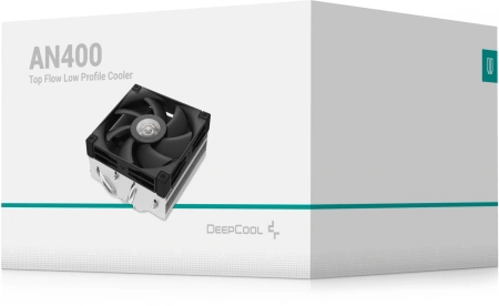 Устройство охлаждения(кулер) Deepcool AN400 Soc-AM5/AM4/1200/1700/1851 черный 4-pin 23.2dB Al 150W 431.4gr Ret (R-AN400-BKNNMN-G)