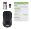 Мышь Acer OMR131 черный оптическая (1000dpi) беспроводная USB для ноутбука (2but)