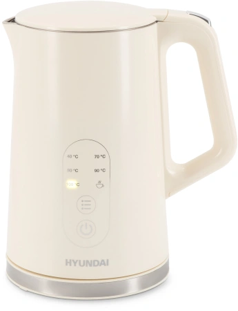 Чайник Hyundai HYK-S3605 1.7л. 2200Вт кремовый (металл)
