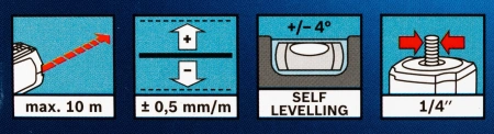 Нивелир лазерн. Bosch GLL 2 + MM2 2кл.лаз. 635нм цв.луч. красный 2луч. (0601063A01)