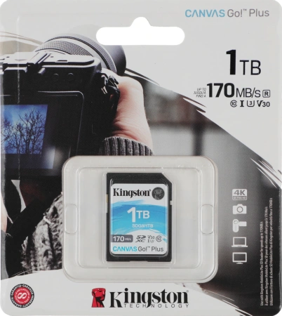 Флеш карта SDXC 1TB Kingston SDG3/1TB Canvas Go! Plus w/o adapter
