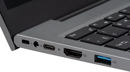 Ноутбук IRU Planio 15INP N-series N100 8Gb SSD256Gb Intel UHD Graphics 15.6" IPS FHD (1920x1080) Windows 11 Professional grey WiFi BT Cam 5000mAh (2023736)