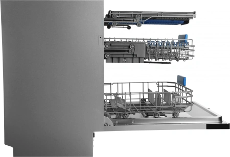 Посудомоечная машина встраив. Hyundai HBD 6105 2100Вт полноразмерная нержавеющая сталь инвертер