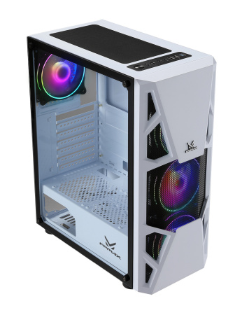 Корпус Formula CL-3303W RGB белый без БП ATX 6x120mm 2xUSB2.0 1xUSB3.0 audio bott PSU