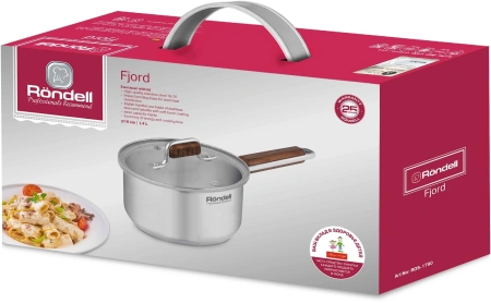 Ковш Rondell Fjord RDS-1790 1.4л. d=16см (с крышкой) стальной