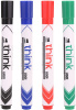 Набор маркеров для досок Deli EU00101 Think круглый пиш. наконечник 2мм 4цв. блистер (4шт.)