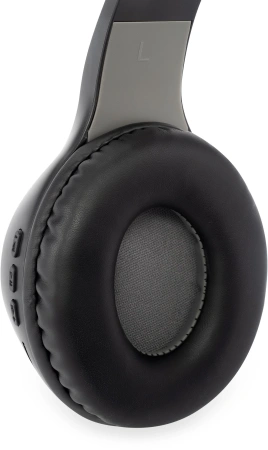 Гарнитура накладные Digma BT-15 черный/серый беспроводные bluetooth оголовье (BT-15BG)