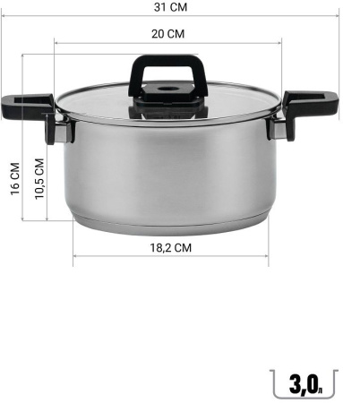 Набор посуды Polaris Fold&Keep 6S 6 предметов (018551)