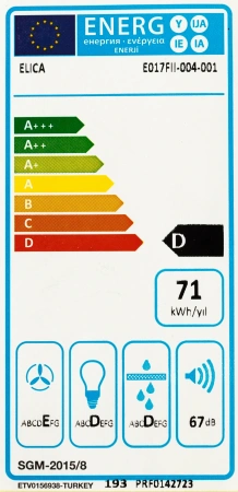 Вытяжка встраиваемая Elica Era C IX/A/52 нержавеющая сталь управление: кнопочное (1 мотор)