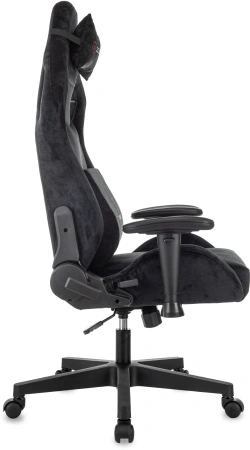 Кресло игровое Zombie Ghost Fabric черный Light-20 крестов. пластик