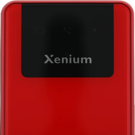 Мобильный телефон XENIUM X600 красный раскладной 2Sim 2.8" 240x320 Nucleus 0.3Mpix GSM900/1800 MP3 FM microSD max32Gb